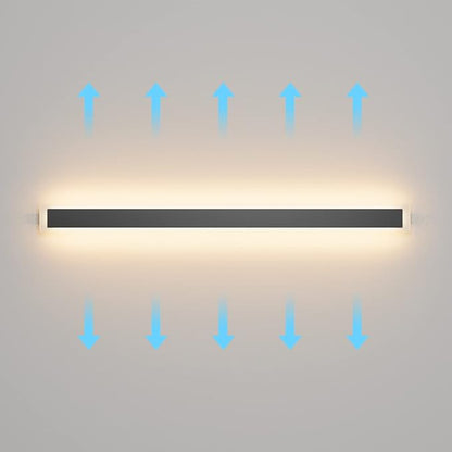 Aipsun Outdoor Lights 2 Pack,Modern Outdoor Wall Light Fixture Long Strip LED Wall Sconce IP65 Anti Rust Warm Light 3000K Exterior Wall Mount Lights for Entrance, Hallway, Garage, Porch