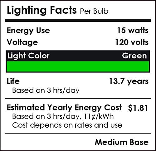 Sunlite 81478 LED PAR38 Colored Recessed Light Bulb, 15 watt (75W Equivalent), Medium (E26) Base, Floodlight, ETL Listed, Green, 1 Pack