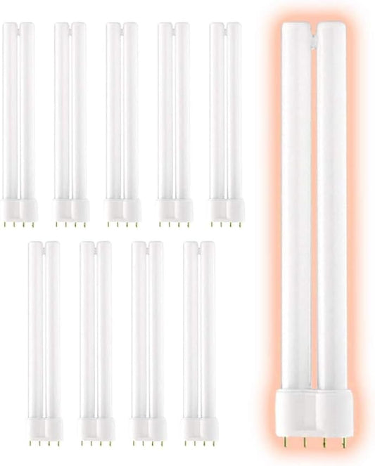 GoodBulb PLL18/850 18W 10.5" Twin Tube Compact Fluorescent Light Bulb 4-pin 2G11 Base 5000K Daylight 1050 Lumen Car Dealership Lighting Pack of 10