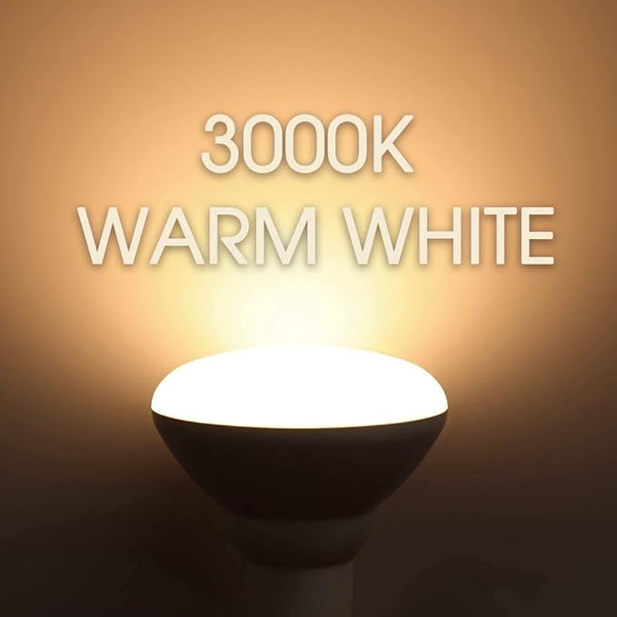 Energetic LED Recessed Light Bulbs BR30, 65W Equivalent, Dimmable, Warm White 3000K, Indoor Flood Lights for Recessed Cans, 12 Pack