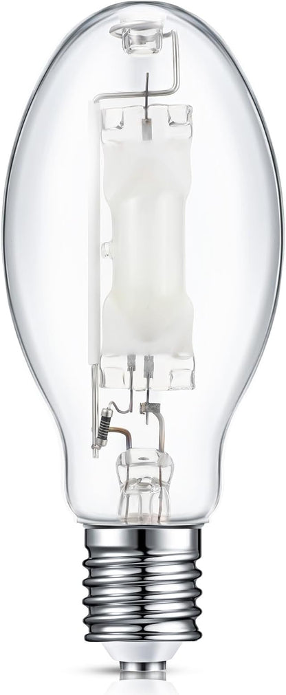 1 Pc 250 Watts Lighting Metal Halide Lamp MH400/U/MOG 36000 Lumen 4000K Outdoor Light Bulb 12, 000 Hour Span Life Mogul Base (E39) ED28 High Intensity Discharge Metal Halide Bulb