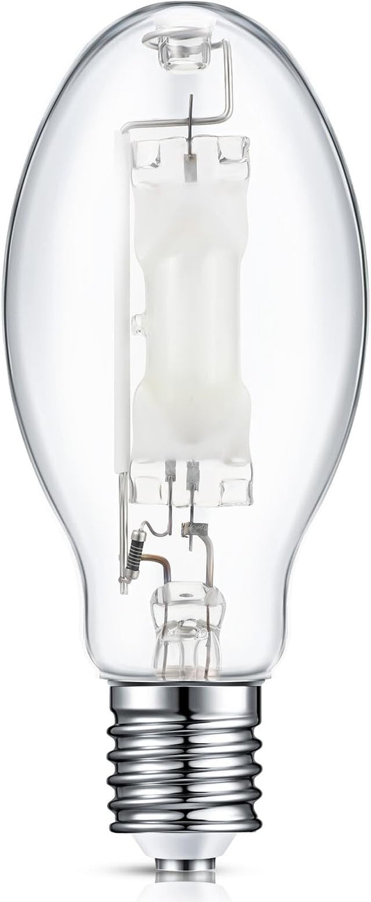 1 Pc 250 Watts Lighting Metal Halide Lamp MH400/U/MOG 36000 Lumen 4000K Outdoor Light Bulb 12, 000 Hour Span Life Mogul Base (E39) ED28 High Intensity Discharge Metal Halide Bulb