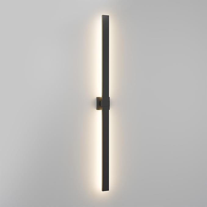 LamQee 62.9 In Aluminum Long Outdoor Wall Lights, 3000K 2200LM LED Waterproof IP65, Modern Exterior Lighting Fixture Linear Outdoor Sconce Wall Mount Outside Lighting for House Porch Patio Garage Door