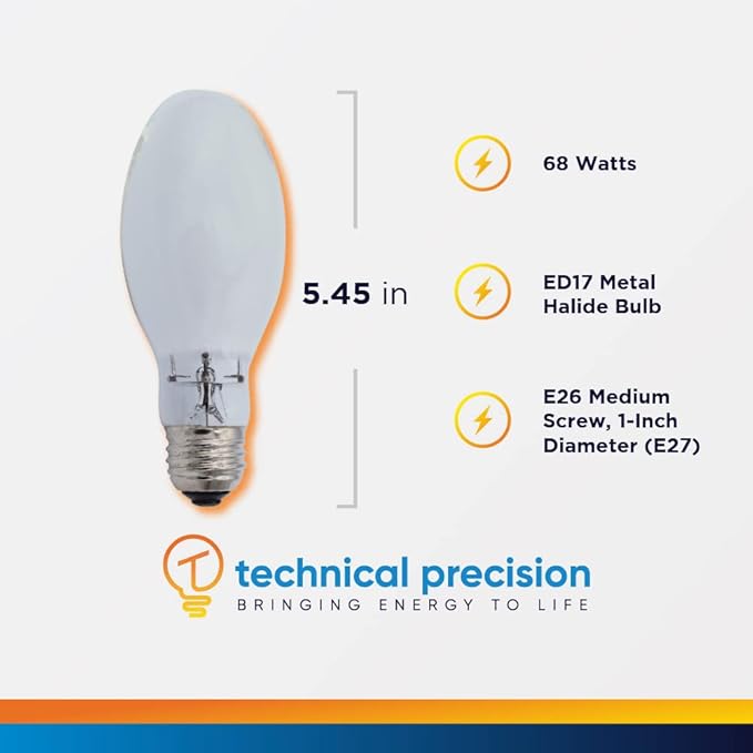 Technical Precision Replacement for MICROSUN Lamps MPDC 68W/C/BD/3K MIC Light Bulb