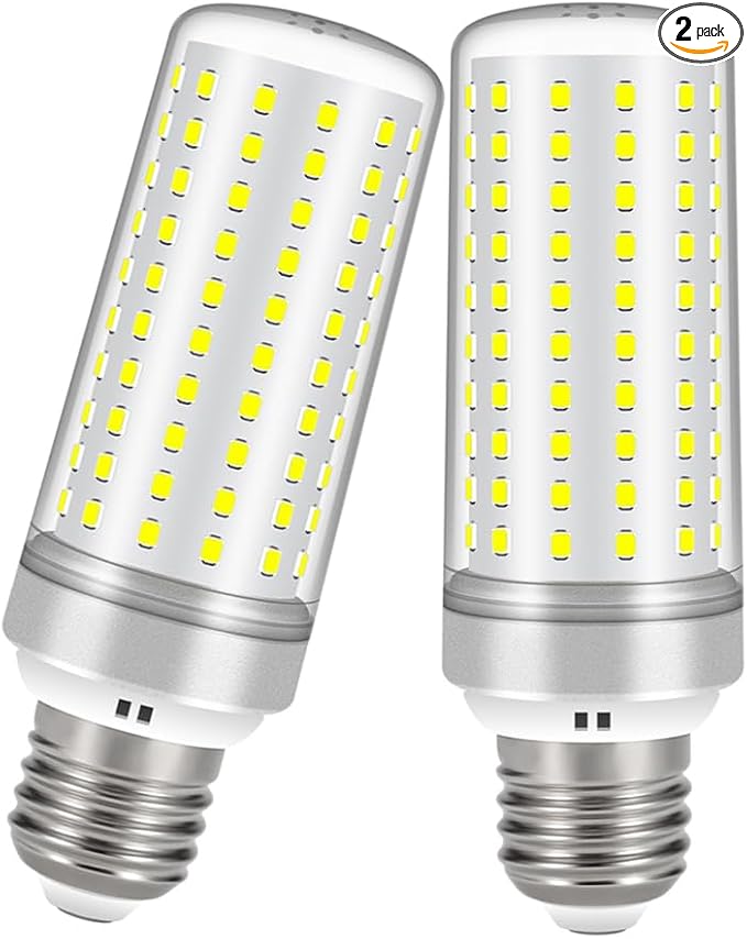 E26 LED Bulbs, 30W LED Light Bulbs Equivalent 250W, 6000K Daylight White, Not Dimmable,AC 110-220V, E26 Light Bulbs (2 Pack)