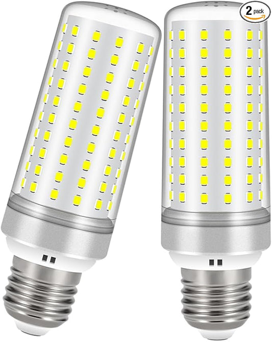 E26 LED Bulbs, 30W LED Light Bulbs Equivalent 250W, 6000K Daylight White, Not Dimmable,AC 110-220V, E26 Light Bulbs (2 Pack)