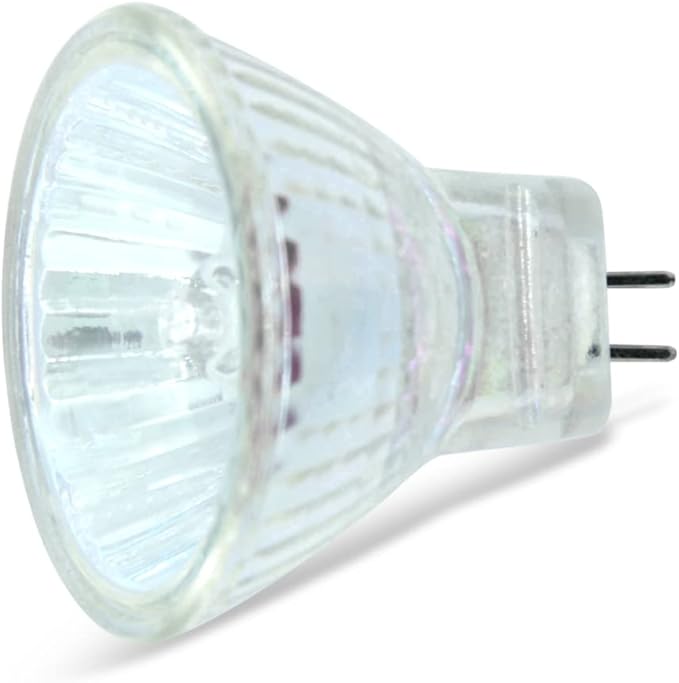 Technical Precision Replacement for Sightsational Fiber Optic Angels - 12 to 24-inch Light Bulb MR11 6V 5W Halogen Bulb - G4 Base - Clear Glass Finish - 1 Pack