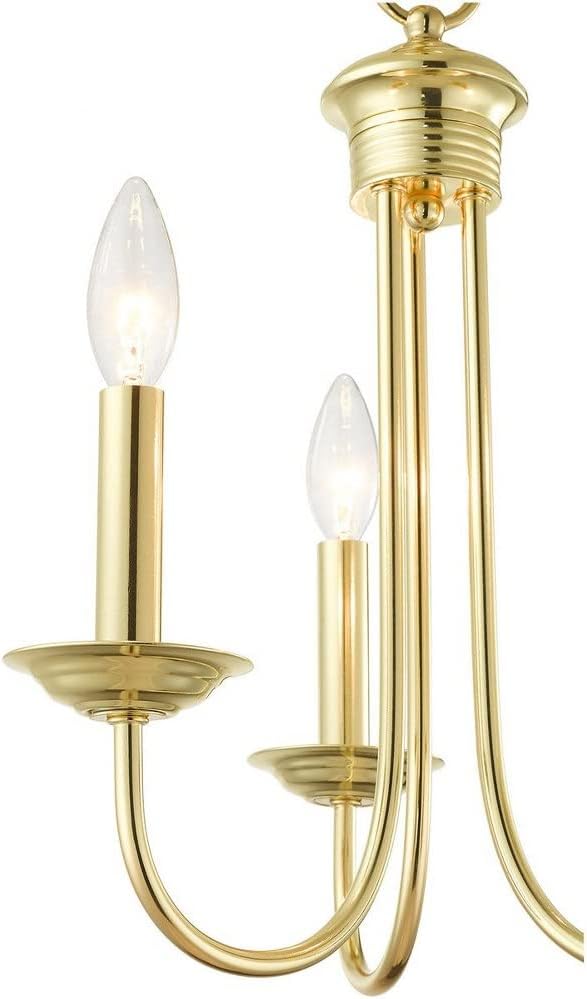 Livex Lighting 42683-01 Mini Chandelier, Medium, Antique Brass