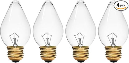 02.30.043.00 60 Watt Light Bulb Compatible with Hatco Heat Lamp Bulb, E25 High Temp Lamp for Commercial Heat Warmers, Torpedo Shaped Bulbs, 4 Packs