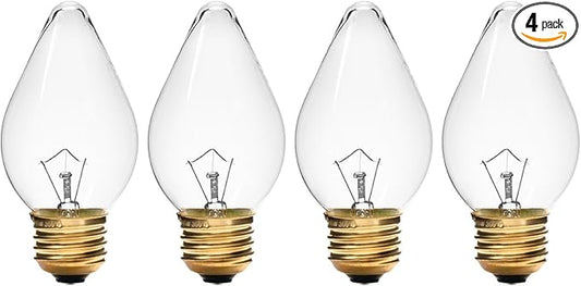 02.30.043.00 60 Watt Light Bulb Compatible with Hatco Heat Lamp Bulb, E25 High Temp Lamp for Commercial Heat Warmers, Torpedo Shaped Bulbs, 4 Packs