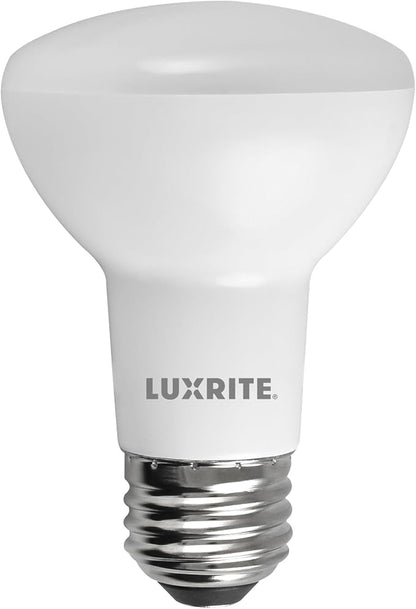 LUXRITE BR20 LED Light Bulb, 6.5W (45W Equivalent), 6500K Daylight, 460 Lumens, Energy Star, Dimmable, Damp Rated, LED Flood Light Bulb, UL Listed, E26 Medium Base