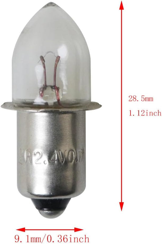 5pcs 2.4V 0.75A Bayonet Base Krypton Replacement Bulb for Flashlight Replacement Bulb Flashlight Work Light Flashlight Bulb Small Electric Beads