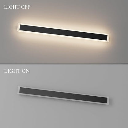 2 Pack 39.4Inch Long Outdoor Lights 4000K Dimmable Exterior Wall Mount Lighting Modern Outdoor Light IP65 Waterproof for Garage Porch