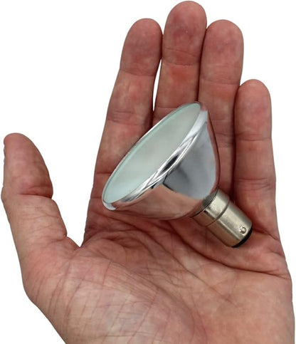 Technical Precision Replacement for Philips 6439-fr Light Bulb 50 Watt MR16 Halogen Bulb with BA15D Double Contact DC Bayonet Base - Frosted Narrow Flood Light - 1 Pack
