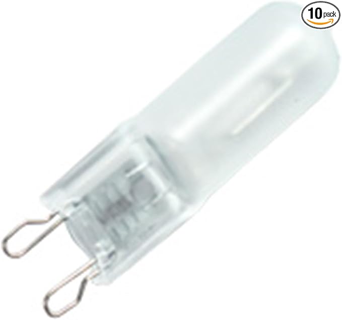 10 Qty. Halco 25W JC FR 130V G9 Prism JCD25FR/G9 25w 130v Halogen Frost Lamp Bulb