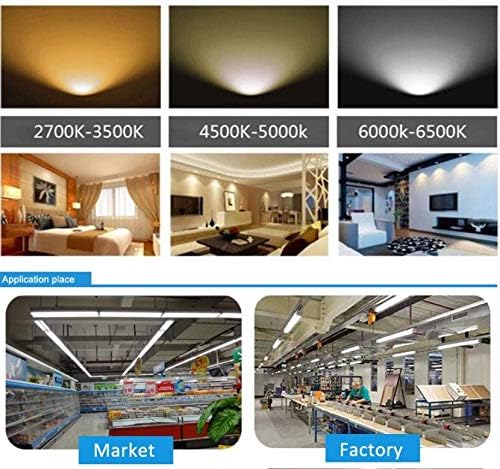 8Ft LED Light Tube, 120W 18800Lm 6500K,R17D/HO Base 270 Degree V Shape LED Chip Bulbs, Dual-End Powered,Clear Cover - 20 PCS