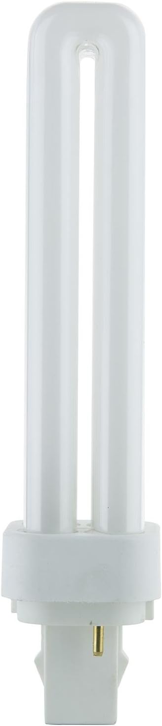 Sunlite PLD18/SP65K Compact Fluorescent Double U-Shaped Twin Tube Bulb, 18 Watts, 2-Pin G24d2 Base, 1080 Lumens, 6500K Daylight, 80 CRI, 10 Pack