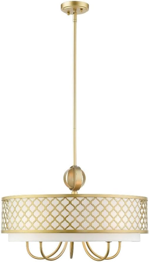 Livex Lighting 41105-91 Pendant Chandelier, Brushed Nickel