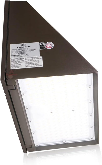 RuggedGrade 120W - Tucana III TunableTech Series - LED Wall Pack Light with Photocell - 17,200 Lumens - Color Selectable 3000K/4000K/5000K - Outdoor LED Light - DLC 5.1 Premium