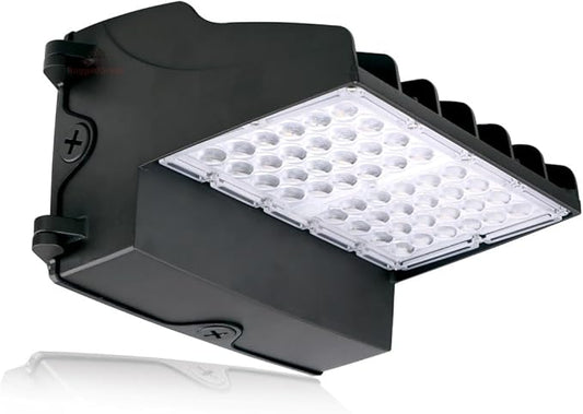 RuggedGrade 60W - Norani Series - Full Cutoff LED Wall Light - Wattage Selectable - 8,500 Lumens - Color Selectable 3000K/4000K/5000K - Outdoor LED Light - DLC 5.1 Premium