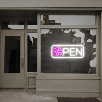 Cookies Open Neon Sign, Open Sign, Cookies Shop Decor, Open Sign for Cookie Shop Window Decor, Cookies Window Sign Size:H7 x W20inches