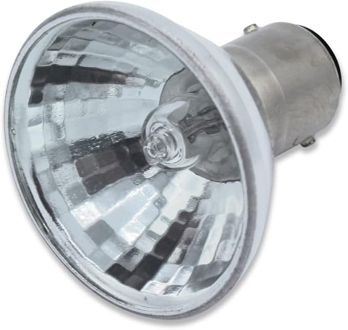 Technical Precision Replacement for Damar Gbf/Frost/ss 20W 12V ALR12 Light Bulb 20 Watts MR11 Halogen Bulb - BA15D Double Contact Bayonet Base - 1 Pack