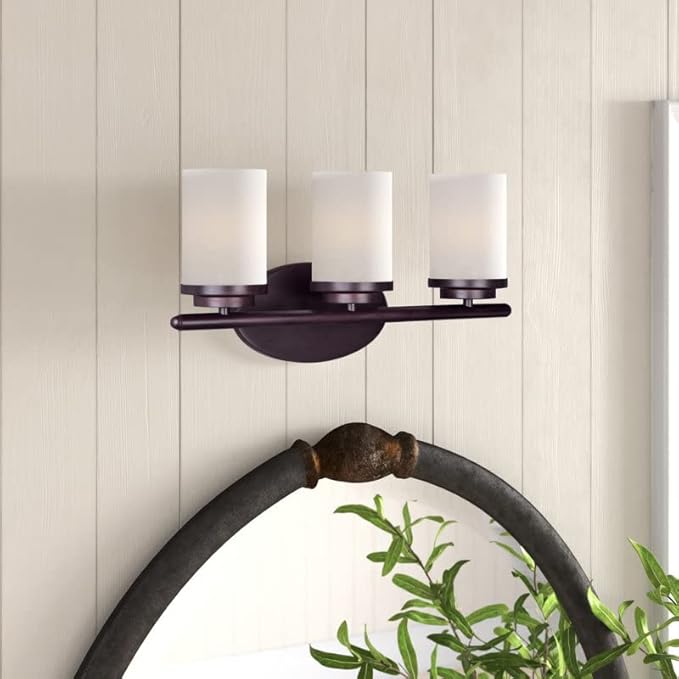 6-Pack White Frosted Glass Shade Covers, Elegant Glass Lamp Shade Replacements for Light Fixtures, 1-5/8-inch Fitter Cylinder Globe Glass Shades for Pendant Chandeliers Wall Sconces Bath Vanity Lights