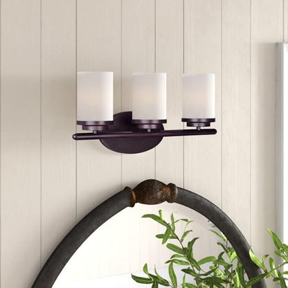 6-Pack White Frosted Glass Shade Covers, Elegant Glass Lamp Shade Replacements for Light Fixtures, 1-5/8-inch Fitter Cylinder Globe Glass Shades for Pendant Chandeliers Wall Sconces Bath Vanity Lights