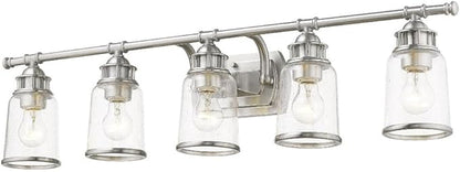 Livex 10515-05 Contemporary Modern Five Light Bath Vanity from Lawrenceville Collection Finish, Polished Chrome