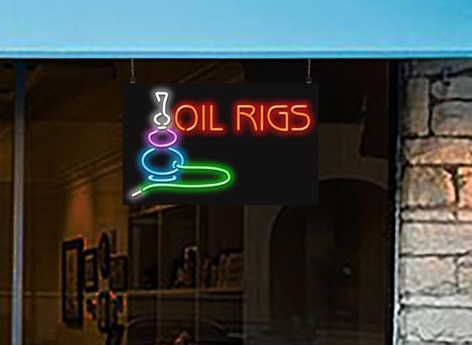 Oil Rigs Neon Sign