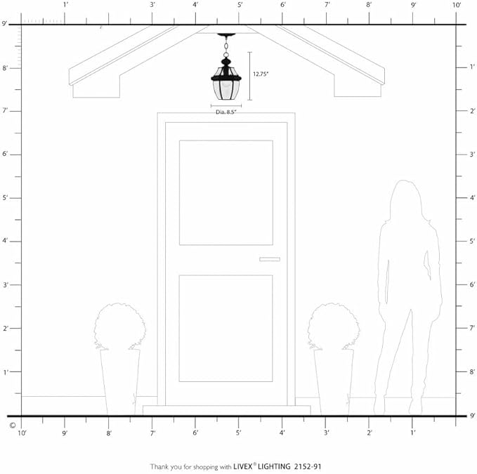 Livex Lighting 2152-02 Monterey 1-Light Outdoor Hanging Lantern, Polished Brass