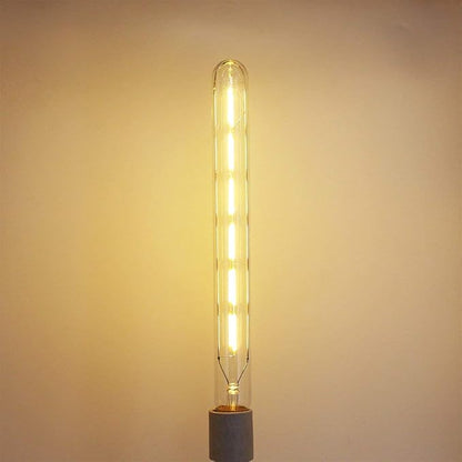 Leools Vintage LED Filament Bulb T300, 6W Dimmable T10 Edison Light Bulb Long Tubular Antique LED Light,E26 Base,Clear Glass,Warm White,2700K, 600LM(60W Equivalent),11.81in(300mm), Pack of 4