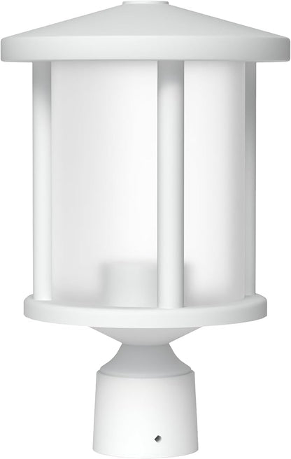 KASTLITE Outdoor Post Light Fixture, Fits 3" Lamp Post Outdoor Lighting - Anti-Rust Waterproof Lantern Pole Light, E26 Base - Yard Pathway Driveway Patio Deck Fence & Street Lighting