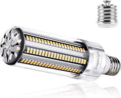 DragonLight 60W Corn LED Light Bulb (200 Watt Metal Halide/HID/HPS Replacement) E26/E39 Large Mogul Base LED Lamp 3000K Warm White 7,200LM