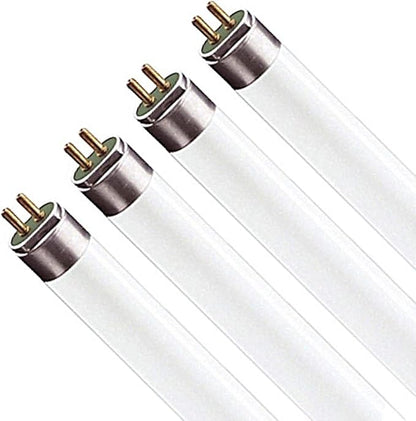 LUXRITE LR20775 (4-Pack) F54T5/835/HO 54-Watt 4 FT T5 High Output Fluorescent Tube Light Bulb, Natural 3500K, 4200 Lumens, G5 Mini Bi-Pin Base