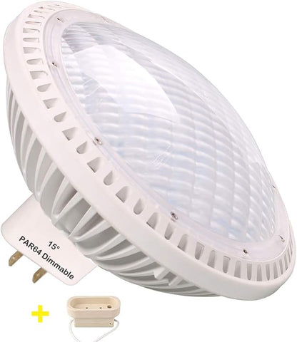 Par64 LED Bulb Dimmable Soft White Very Narrow 15° Spot Light Bulb with Gx16d Base 40W AC120V 2700K-3000K Warm White, 500Watt Halogen Equivalent,1-Pack
