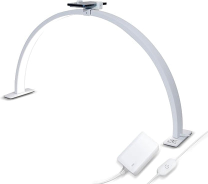 Bee Pro 29-Inch Half Moon Light for Nail Desk - Nail Light for Desk - Adjustable from 3000k to 6500k, It's Ideal for Nail Art, Eyelash Extensions, tattooing, and Skincare