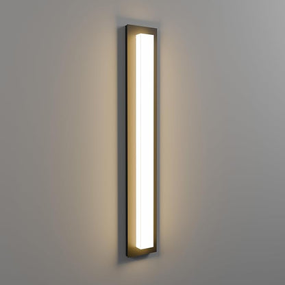 LamQee 31.5 in Aluminum Long Outdoor Wall Lights, 2900K 2000LM LED Waterproof IP65, Linear Modern Exterior Lighting Fixtures Wall Mount Outside Sconce Acrylic Shade for House Porch Patio Garage Door