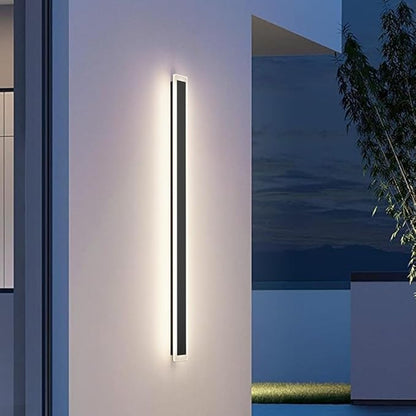 2 Pack 47.2in 4000K Long Outdoor Light IP65 Waterproof Outdoor Sconces Wall Lighting Modern LED Exterior Wall Sconces for Porch House