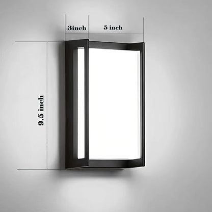 Modern Outdoor Light Fixtures, IP65 Waterproof Front Porch Light fixtures, 3-Color Temperature Wall Sconce, 18W Outdoor Wall Lights for House Front Door Garage Walkway Backyard Garden