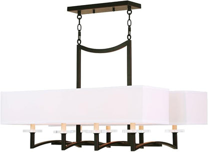 Livex Lighting 50709-67 Woodland Park 8-Light Chandelier, Olde Bronze