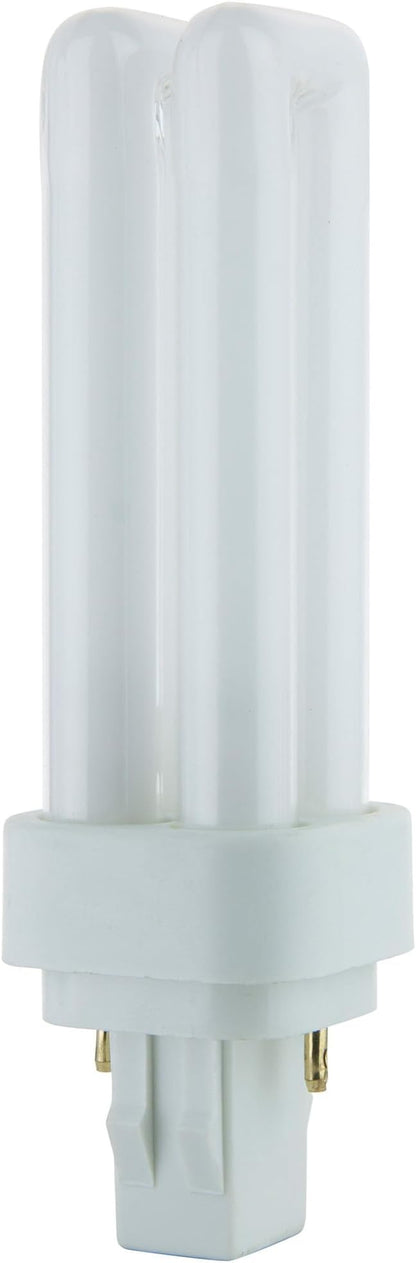 Sunlite 40538 PLD13/SP27K/10PK Double Twin Tube Compact Fluorescent Lamp, PLD 2-Pin, 13 Watts, 660 Lumens, 2700K Soft White, 2-Pin (GX23-2) Base, 10 Pack