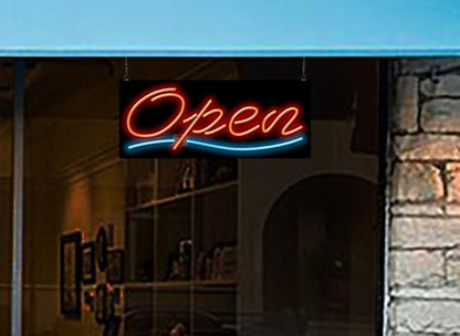 Open Neon Sign
