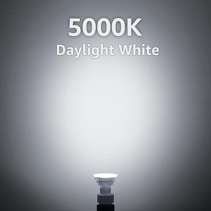 MASTERY MART GU10 LED Light Bulbs 4.5W Spotlight Bulb, UL Listed, Energy Star Certified, 5000K Soft White, Dimmable, 18 Count (Pack of 1)