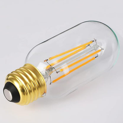 Leools Dimmable E26 led Bulb 8W Equal 75 watt Vintage LED Edison Bulb Clear Glass AC120V 2700K 800LM T14 LED Bulb for Ceiling Fan Light Bulbs, Pendant,Sputnik,Vanity,Chandeliers,6Pack.