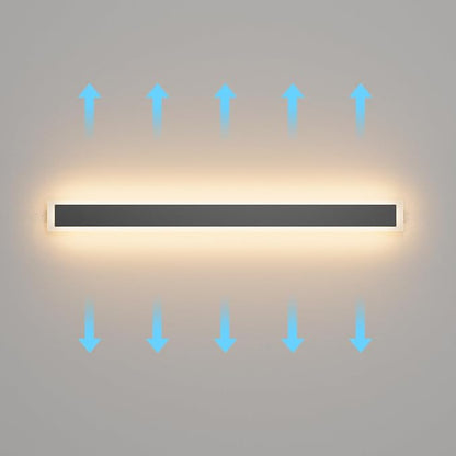 Aipsun Outdoor Wall Lighting 1 Pack, Black LED Exterior Sconces 3000K,31.5inch Modern Outdoor Wall Light Fixtures for House Courtyard Balcony Porch