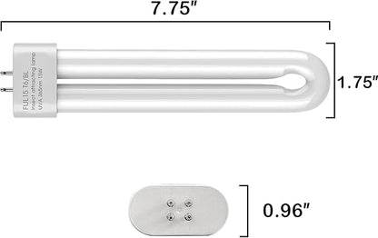 Replacement for Hemiua Zap T6 Pro | 15W Replacent Bulbs, Black Light (1 Pack)