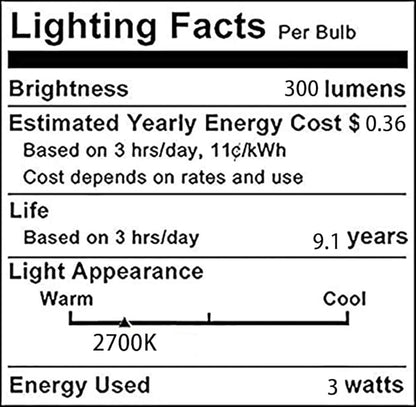 E26 3W Tubular LED Light Bulb T30 Long Tube Bulb T185 Vintage Edison Bulb 25W Equivalent Dimmable LED Filament Light for Rustic Pendant Industrial Pipe Vanity 2700K Warm White AC110V Frosted 6 Pack