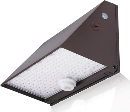 RuggedGrade 120W - Tucana III TunableTech Series - LED Wall Pack Light with Photocell & Motion Sensor - 17,200 Lumens - Color Selectable 3000K/4000K/5000K - Outdoor LED Light - DLC 5.1 Premium