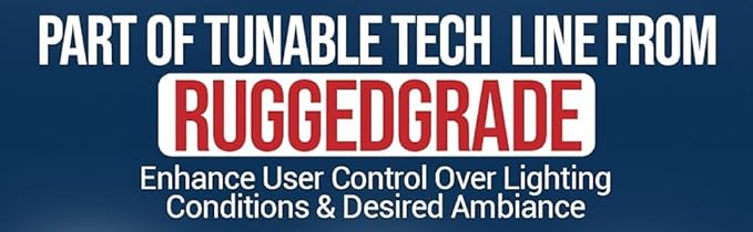 RuggedGrade Aries EV Series - 12W LED Corn Bulb | 1380 Lumens | 5000K Bright White |4 Pack | E26 Base | Energy Efficient | DLC 5.1 Premium